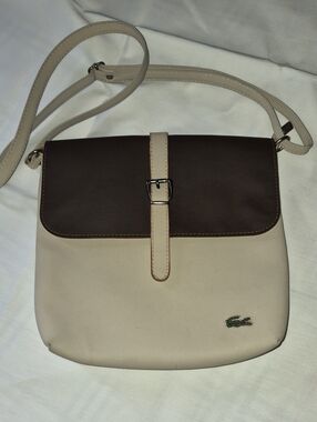 Lacoste Crossbody Bag Purse Snap Closure